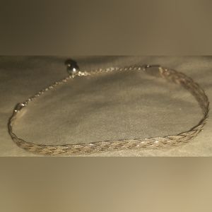 Women's Sterling Silver Adjustable Woven Bracelet